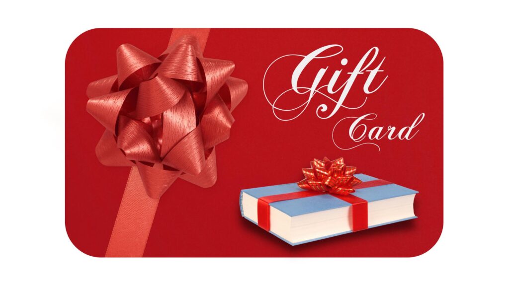 Gift Card Available At Bookshop are unique Gift Ideas 