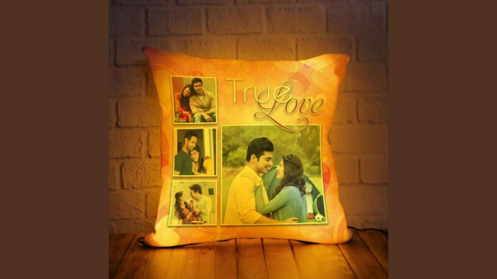 LED Personalized Cushions Gifts For Anniversary 