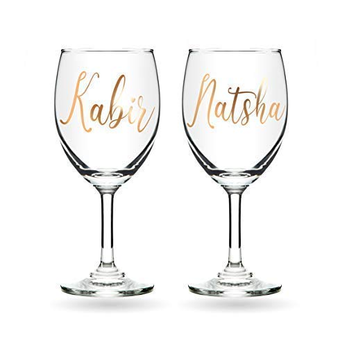 Wine Glasses for New Year Gift