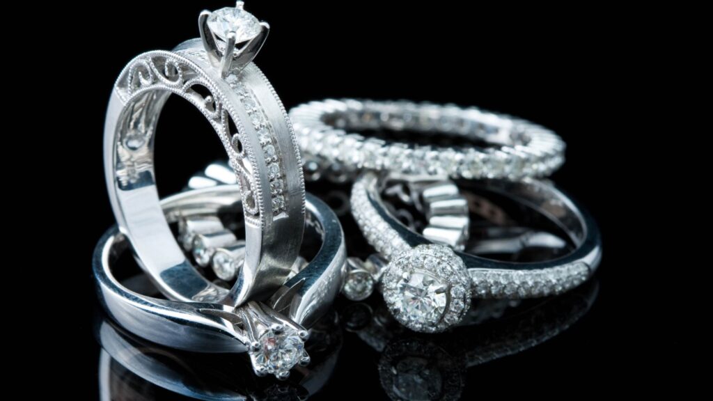 American Diamond Couple Ring Newlywed Couples