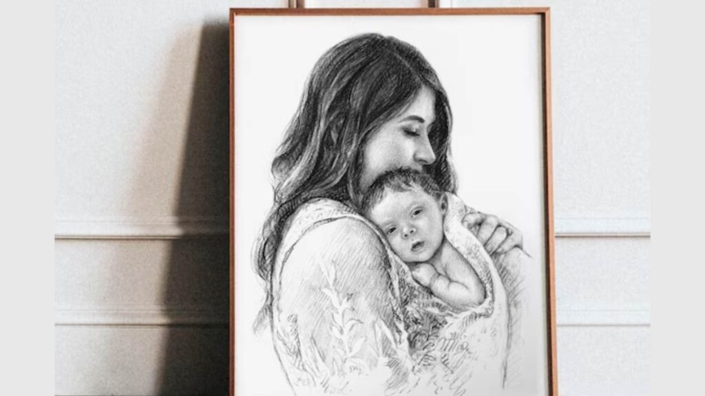 Handmade Portrait Gifts For Mom