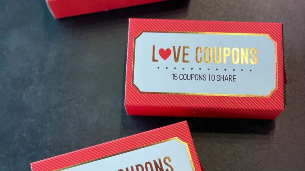 Love Coupon Box Gifts For Boyfriend