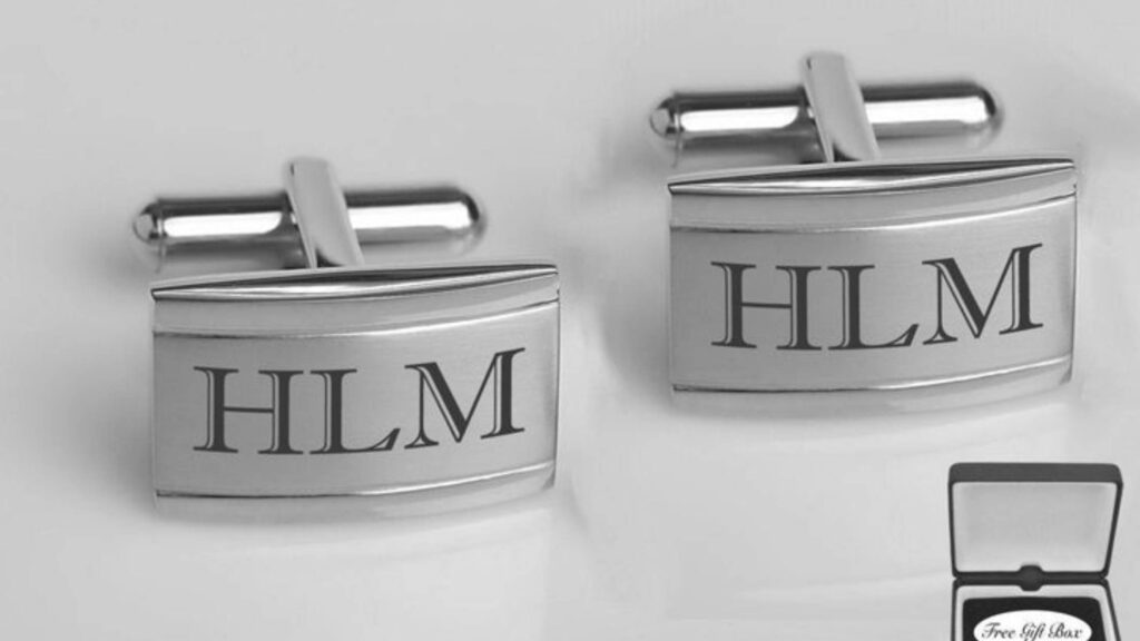 Personalized Initial Cufflinks 