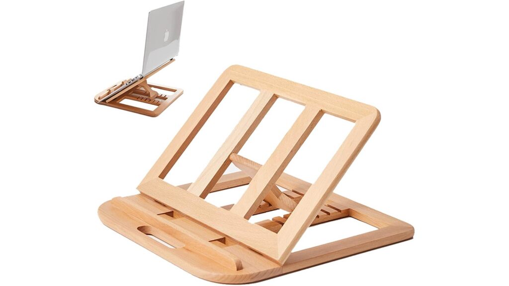 Hand-Crafted Wooden Laptop Stand