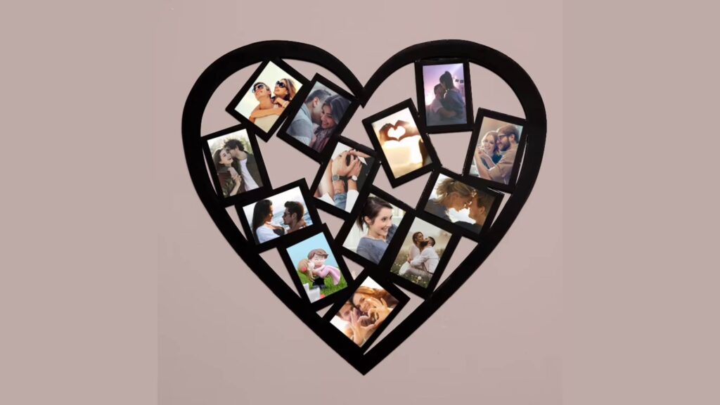 Mosaic Heart Photo Frame