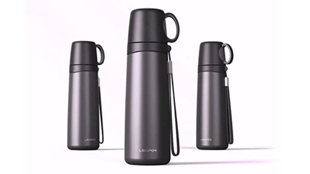 Water Bottle With Reusable Cup 