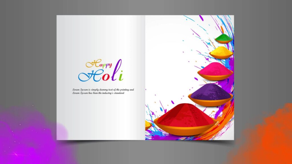 Customized Holi Greeting Cards