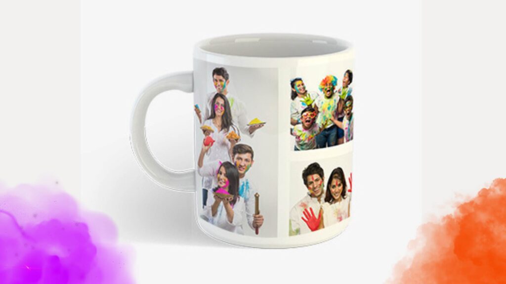 Family Photo Printed Mug Holi Gift Ideas