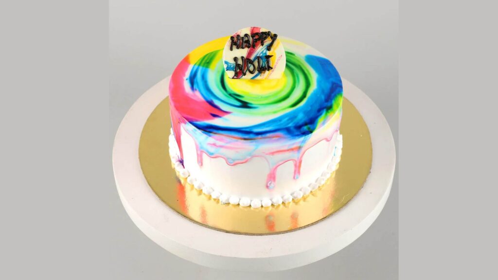 Holi Theme Cake