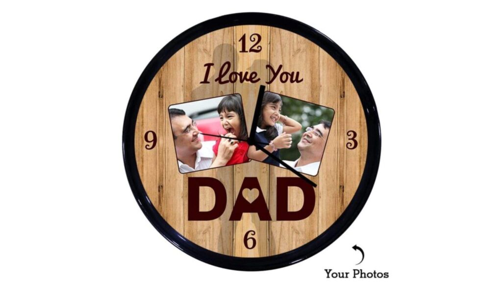 Personalized Dad Clock Unique Gifts