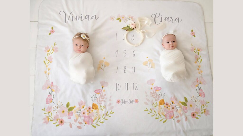 Twin Milestone Blankets