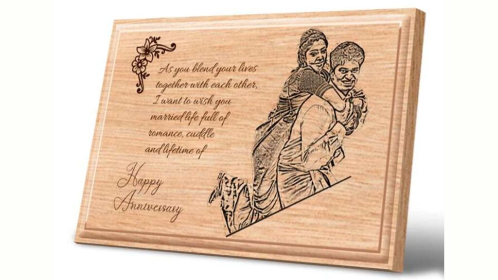 Happy Married Life Wooden Plaque