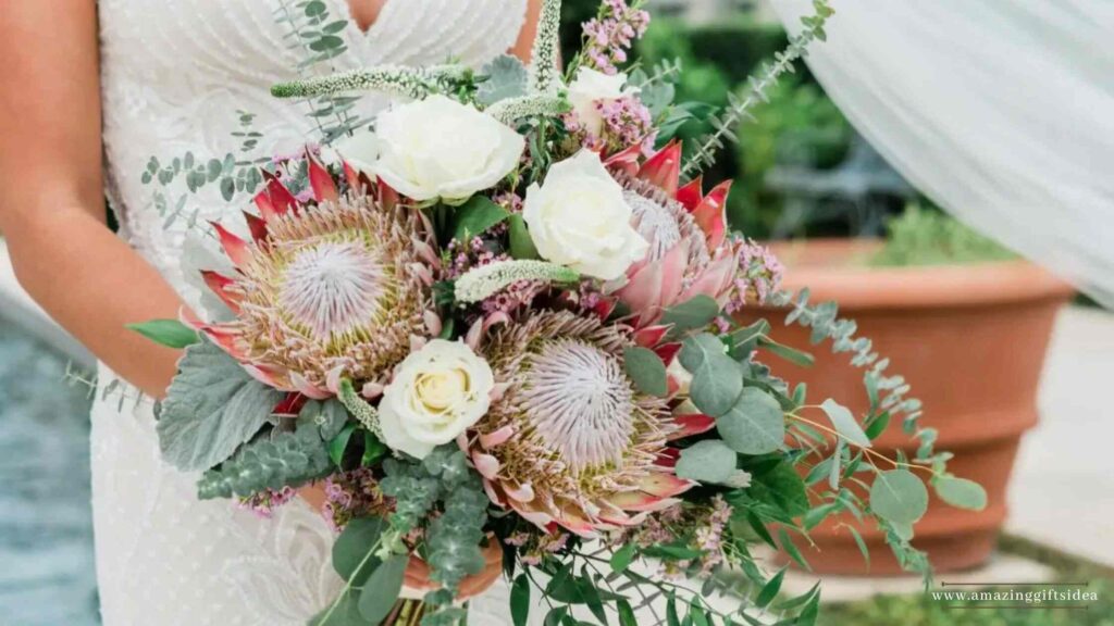 Dramatic Protea Wedding Bouquets