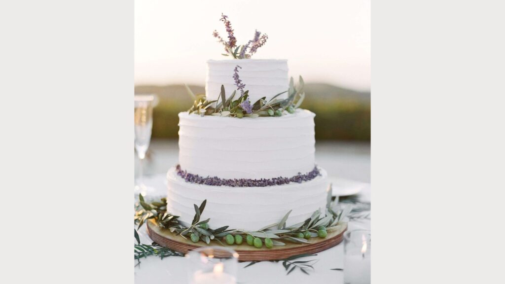 Lavender Wedding Cake