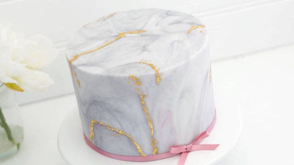 Marble Finish Cake