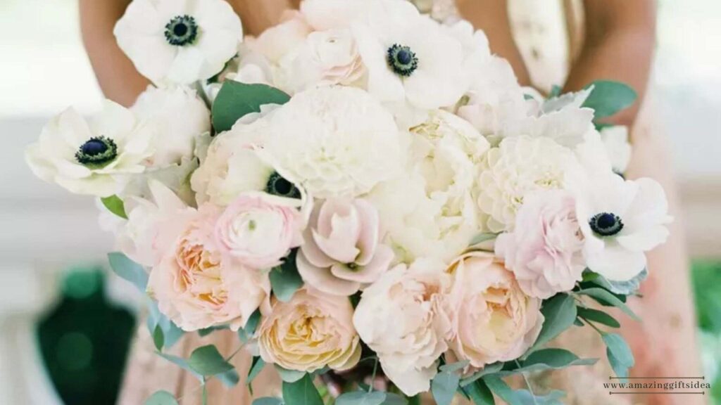 Whimsical Anemone Wedding Bouquets