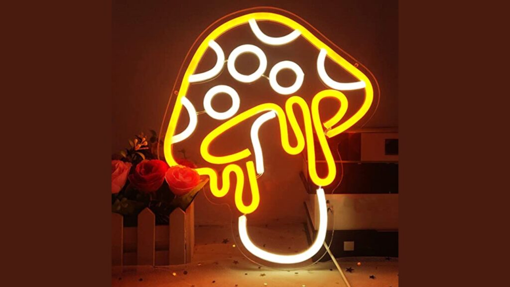 Mushroom Gaming LED Neon Sign