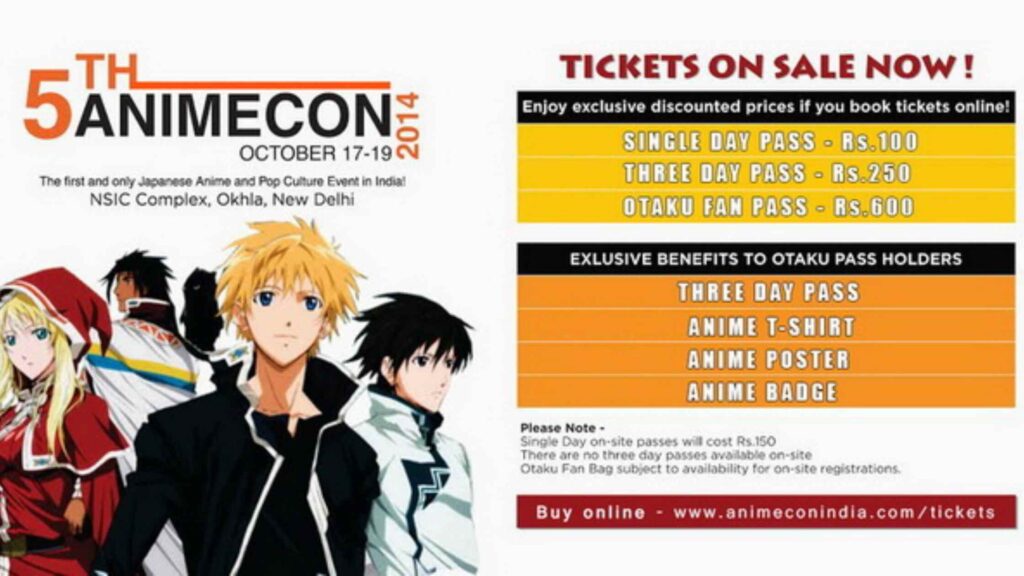 Convention Tickets For Best Anime Gifts